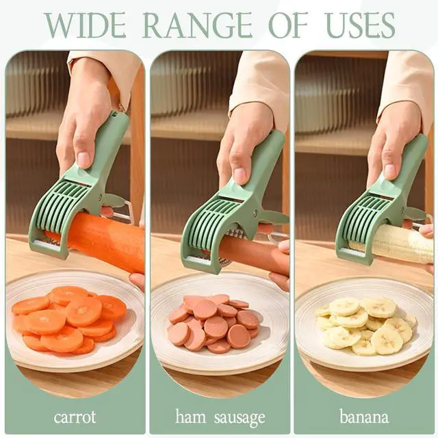 Alt view image 5 of 6 - Food Manual Slicer,Multifunctional Banana Slicer And Vegetable Cutter