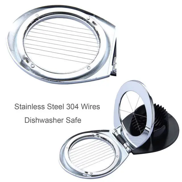 Alt view image 3 of 7 - Multi Function Stainless Steel Egg Slicer for Hard Boiled Eggs