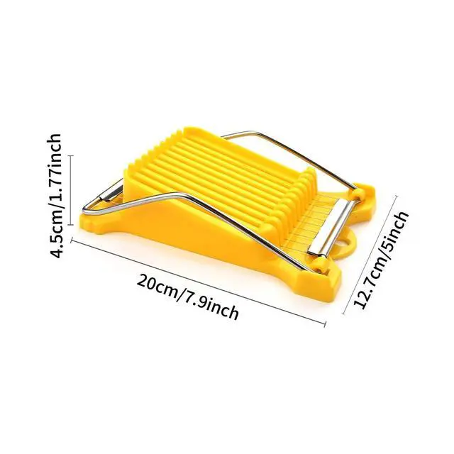 Alt view image 6 of 7 - Multipurpose Luncheon Meat Slicer Egg Slicer Cuts 10 Slices for Eggs, Hams, Avocados, Bananas, Onions, Soft Food and Fruits(2PCS)
