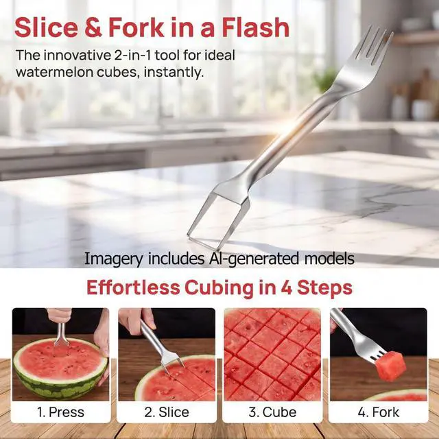Alt view image 3 of 6 - Watermelon Cutter, 2pcs