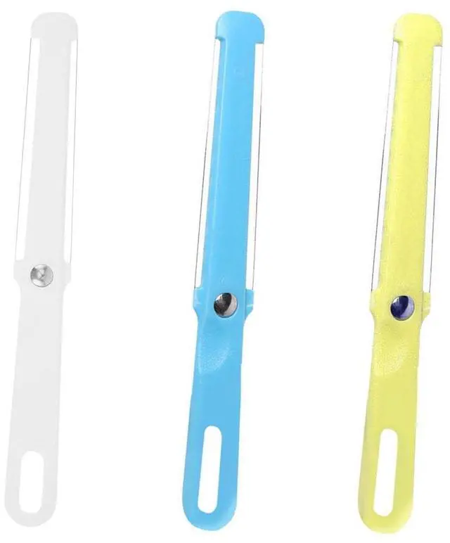 Main image of Pack Cheese Slicer Handheld 2 Side Wire Blade Knife Butter Cutter Peeler Spatula Cake Sausage Ham Slicing Tool for Cheddar Gruyere Raclette Mozzarella Block