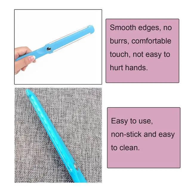 Alt view image 4 of 5 - Pack Cheese Slicer Handheld 2 Side Wire Blade Knife Butter Cutter Peeler Spatula Cake Sausage Ham Slicing Tool for Cheddar Gruyere Raclette Mozzarella Block