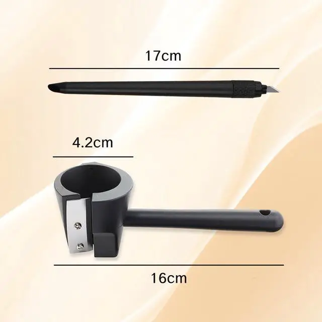 Alt view image 7 of 7 - Pcs Fruit Carving Tools Set Carrot Sharpener Vegetable Curler Peeler Spiral Cutter Shredder Tool for Garnishing Design Cutting Slicer Shaver for Carrots Fruits Vegetables(Black)