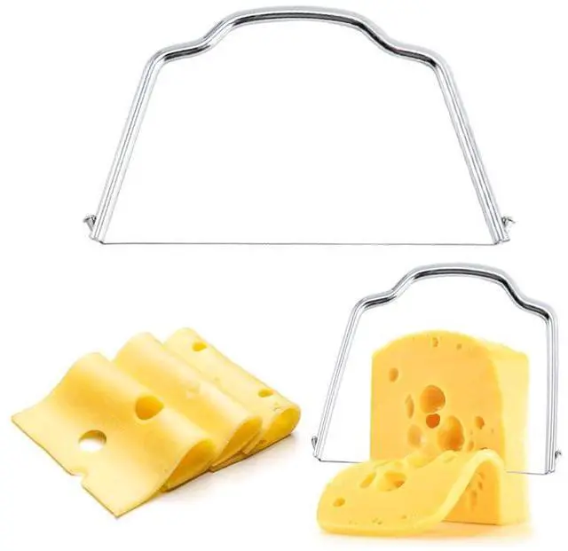 Main image of 2 Pack Cheese Slicer - Effective Stainless Steel Cheese Slicer for Block Cheese Butter Avocado (2 Pack)
