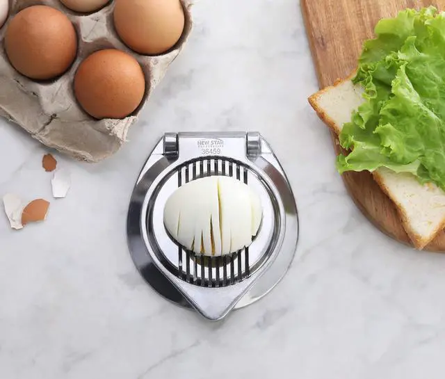 Alt view image 4 of 7 - Commercial Grade Aluminum Egg Slicer, Mushroom Slicer with Stainless Steel Wire (Hand Wash Only)