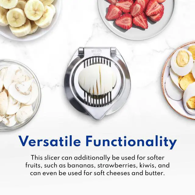 Alt view image 7 of 7 - Commercial Grade Aluminum Egg Slicer, Mushroom Slicer with Stainless Steel Wire (Hand Wash Only)