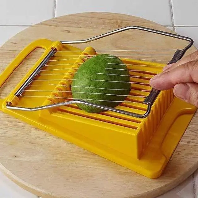 Alt view image 3 of 7 - Luncheon Meat Spam Slicer,Egg Cutter,Multi-Purpose Kitchen Tool for,Bananas, Avocados,Vegetables Dishwasher Safe, Rust-Resistant Food Prep Accessories (Only Suits Soft Cheese,No Bony Foods)