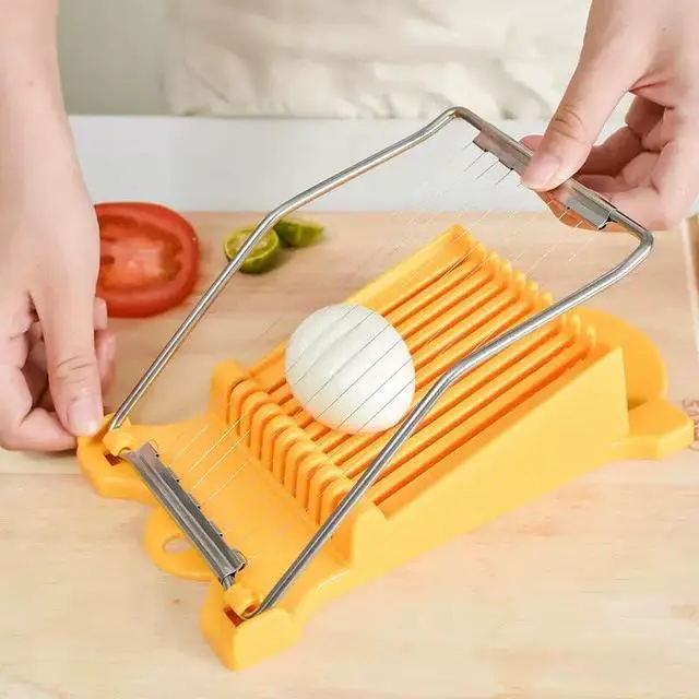 Alt view image 4 of 7 - Luncheon Meat Spam Slicer,Egg Cutter,Multi-Purpose Kitchen Tool for,Bananas, Avocados,Vegetables Dishwasher Safe, Rust-Resistant Food Prep Accessories (Only Suits Soft Cheese,No Bony Foods)