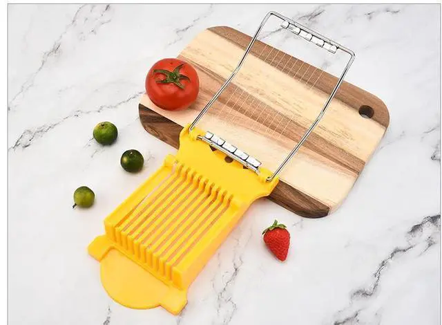 Alt view image 6 of 7 - Luncheon Meat Spam Slicer,Egg Cutter,Multi-Purpose Kitchen Tool for,Bananas, Avocados,Vegetables Dishwasher Safe, Rust-Resistant Food Prep Accessories (Only Suits Soft Cheese,No Bony Foods)