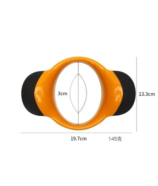 Alt view image 5 of 6 - Mango Slicer Peeler Cutter Splitter Pitte with Stainless Steel Blade Fruit Divider Ergonomic Rubber Grip Handle Non Slip Extra Large Mango Cutter Divider