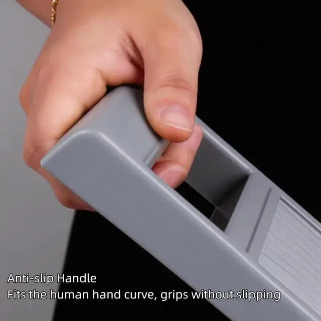 Alt view image 6 of 7 - Handheld vegetable Slicer Potato Slicer: Suitable for Potatoes, Carrots, Zucchini, Cucumbers, Onions, Eggplants, Suitable for Making Potato Chips and Using Vegetable French (Grey)
