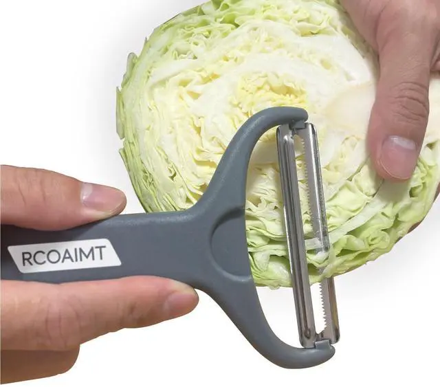 Main image of Cabbage Shredder Slicer Vegetable Peeler - Extra-Wide Stainless Steel Blade with Non-Slip Grip for Effortless Coleslaw, Salad Prep & Meal Prep - Commercial Grade Kitchen Tool