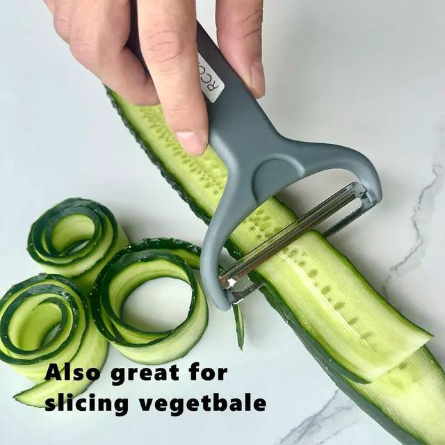 Alt view image 4 of 7 - Cabbage Shredder Slicer Vegetable Peeler - Extra-Wide Stainless Steel Blade with Non-Slip Grip for Effortless Coleslaw, Salad Prep & Meal Prep - Commercial Grade Kitchen Tool