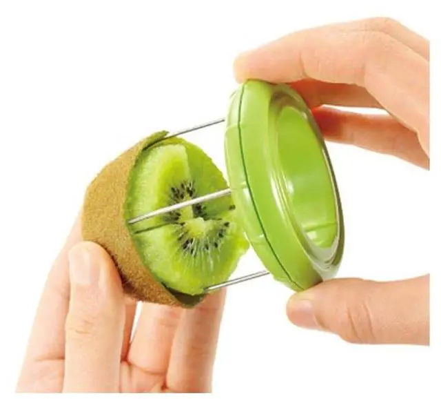 Main image of Fast Peel Any Fruit Or Soft Vegetable With Ease. Kiwi Slicer Peeler Pitter Scooper, Mango And Kimi Corer, Kiwi Fruit Scoop Kitchern Tool_Green