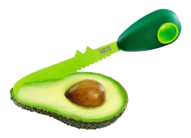 Alt view image 3 of 7 - 3-in-1 Avocado Knife with Non-Stick Coating, 7.25 inch/18.42 cm, Green