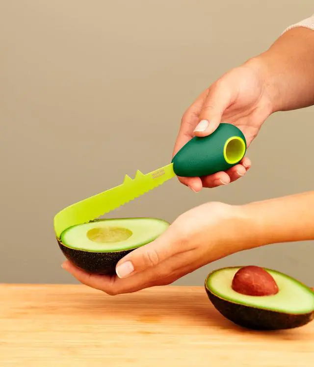 Alt view image 4 of 7 - 3-in-1 Avocado Knife with Non-Stick Coating, 7.25 inch/18.42 cm, Green