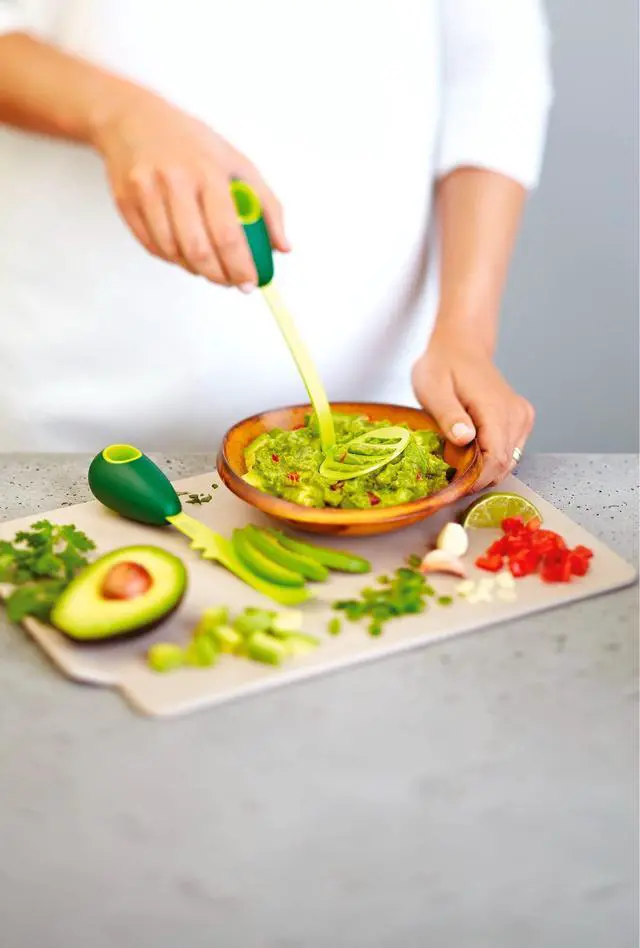 Alt view image 5 of 7 - 3-in-1 Avocado Knife with Non-Stick Coating, 7.25 inch/18.42 cm, Green