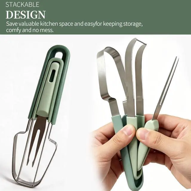 Alt view image 7 of 7 - Watermelon Slicer, Stainless Steel Watermelon Popsicle Cutter Mold