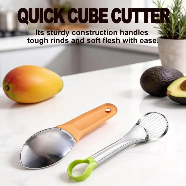 Alt view image 7 of 7 - 2pcs Avocado Slicer and Mango Slicer Cutting Tool Set, Avocado Tool and Fruit Corer, Easy to Use for Kitchen, Quick Slicing and Pitting, Perfect for Fruit Lovers