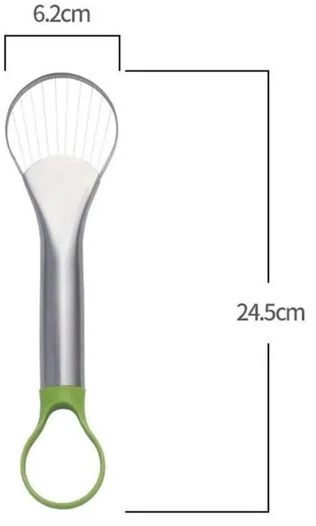 Alt view image 6 of 6 - Avocado Slicer Tool 2-in-1 Avocado Cutter & Saver | Stainless Steel Avocado Knife & Pitter | Multi-Function Fruit Cutter for Dragon Fruit, Kiwi, Papaya | Dishwasher Safe