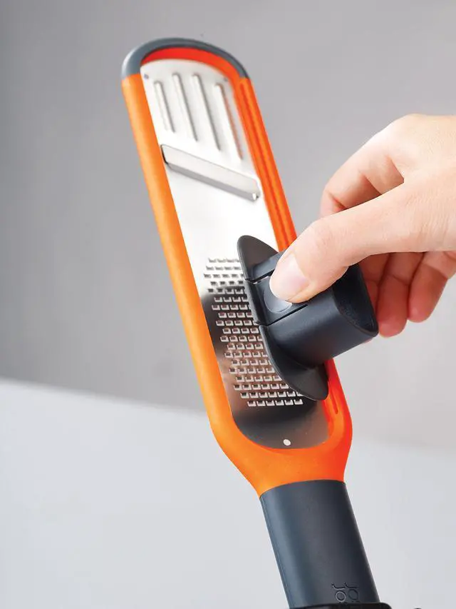 Alt view image 6 of 7 - 2-in-1 Mini Grater & Slicer Compact Kitchen Tool with Sharp Stainless Steel Blades