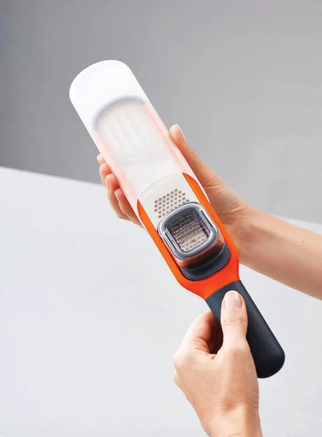 Alt view image 7 of 7 - 2-in-1 Mini Grater & Slicer Compact Kitchen Tool with Sharp Stainless Steel Blades