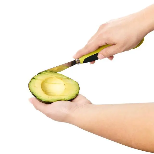Alt view image 5 of 7 - All-in-1 Avocado Tool, Stainless Steel Blade and Non-Slip Grip