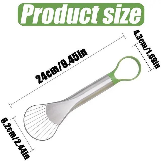 Alt view image 2 of 5 - Avocado Slicer, 2 in 1 Stainless Steel Avocado Slicer and Pitter Tool, Avocado Cutter, Avocado Pit Remover, Avocado Peeler, 1Pcs