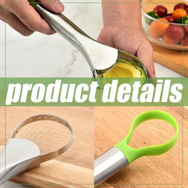 Alt view image 4 of 5 - Avocado Slicer, 2 in 1 Stainless Steel Avocado Slicer and Pitter Tool, Avocado Cutter, Avocado Pit Remover, Avocado Peeler, 1Pcs