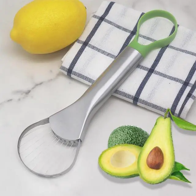Alt view image 5 of 5 - Avocado Slicer, 2 in 1 Stainless Steel Avocado Slicer and Pitter Tool, Avocado Cutter, Avocado Pit Remover, Avocado Peeler, 1Pcs