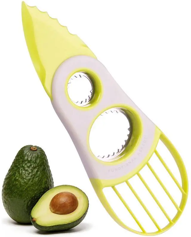 Main image of 3-in-1 Avocado Tool-Cuts, Pits&Slices Fast, Non-Slip Grip, Dishwasher Safe