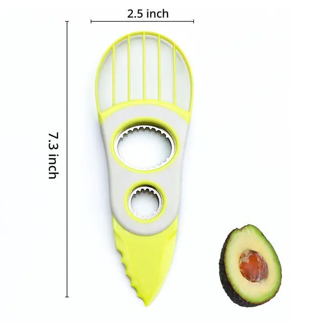 Alt view image 2 of 7 - 3-in-1 Avocado Tool-Cuts, Pits&Slices Fast, Non-Slip Grip, Dishwasher Safe
