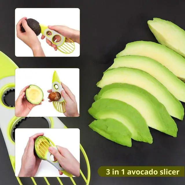 Alt view image 5 of 7 - 3-in-1 Avocado Tool-Cuts, Pits&Slices Fast, Non-Slip Grip, Dishwasher Safe