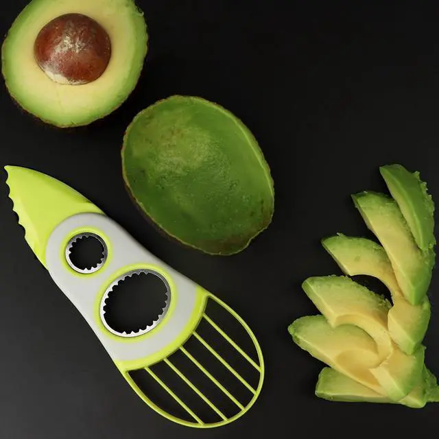 Alt view image 7 of 7 - 3-in-1 Avocado Tool-Cuts, Pits&Slices Fast, Non-Slip Grip, Dishwasher Safe