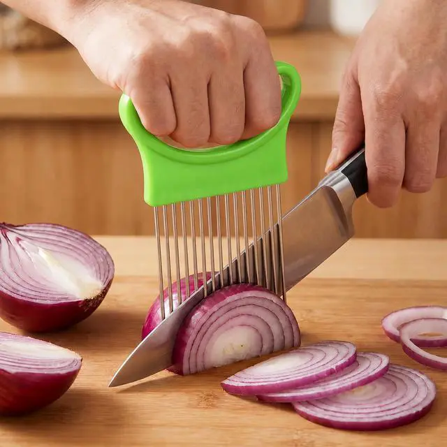 Alt view image 4 of 7 - Onion Slicer Holder, Onion Slicing Holder Cutter Tool