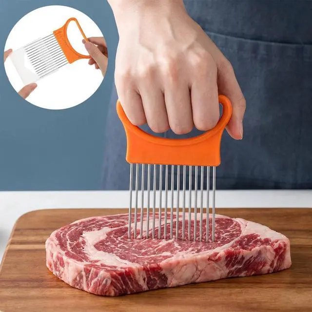 Alt view image 6 of 7 - Onion Slicer Holder, Onion Slicing Holder Cutter Tool
