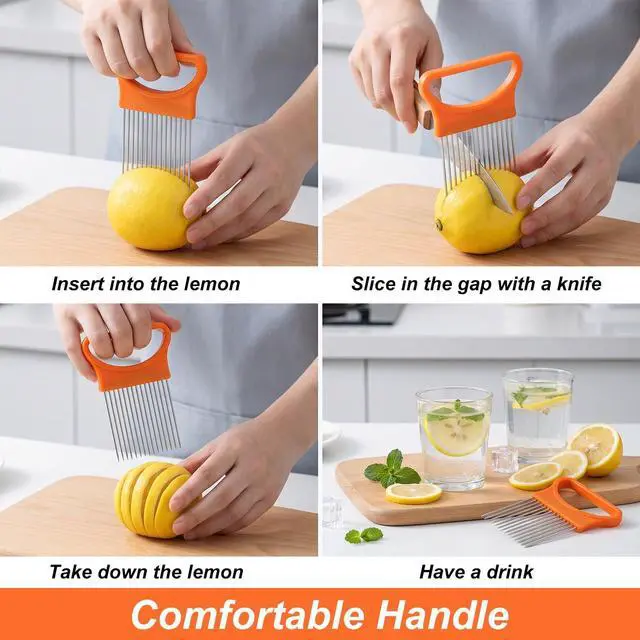 Alt view image 5 of 7 - Onion Slicer Holder, Onion Slicing Holder Cutter Tool