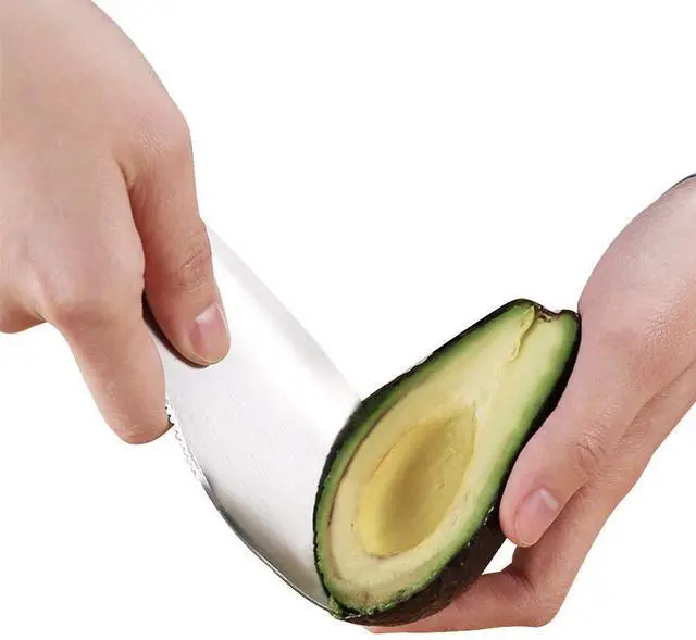 Alt view image 4 of 7 - Avocado Slicer, Multifunction 3 in 1 Avocado Cutter, Premium Stainless Steel Slice, Pit and Scoop Avocados Safely and with Ease, Perfect for Avocado Toast and Guacamole