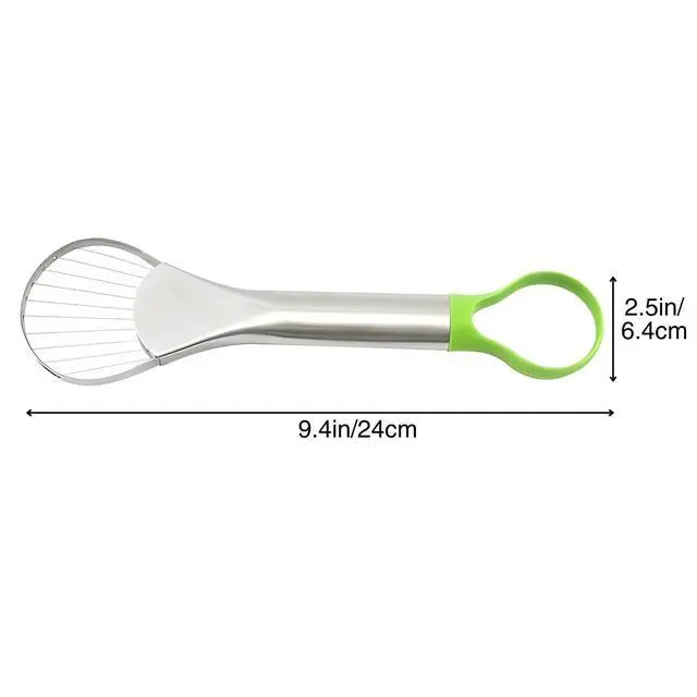 Alt view image 5 of 6 - Avocado Slicer Tool, 3-in-1 Stainless Steel Avocado Cutter, Pitter & Peeler, Multi-Function Avocado Tool for Slicing, Scooping, and Pit Removal, Kitchen Gadget with Green Plastic Handle