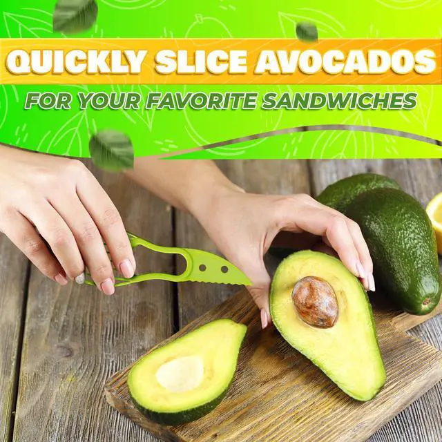 Alt view image 7 of 7 - Avocado Slicer Tool 3 in 1 Food-Grade Plastic Cutter, Peeler & Pit Remover for Easy Slicing, Scooping & Quick Food Prep Easy to Use Avocado Peeler Tool | Durable Ergonomic Design Kitchen Gadget