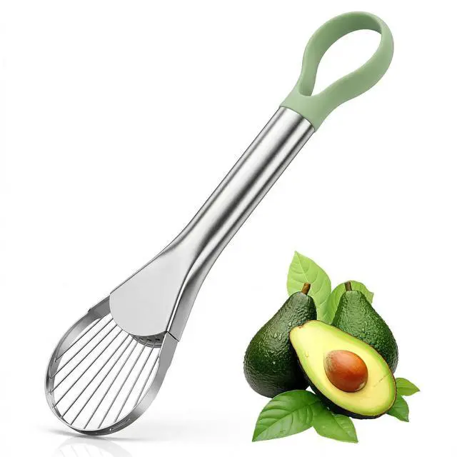 Main image of 2-In-1 Avocado Slicer,Avocado Slicer Tool,Avocado Cutter,Multi-Function Avocado Tool,Avocado Knife,Efficient Avocado Saver,Dishwasher Safe,Well Made Stainless Tool For Slicing,Scooping,And Pit Removal