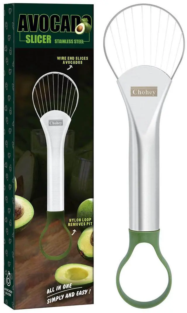 Main image of Avocado Slicer,Avocado Pit Remover Cutter/Peeler,Well Made Stainless Steel Avocado Slicer and Pitter Tool,Really Cutting Thin Slices,The Best Holiday Gifts
