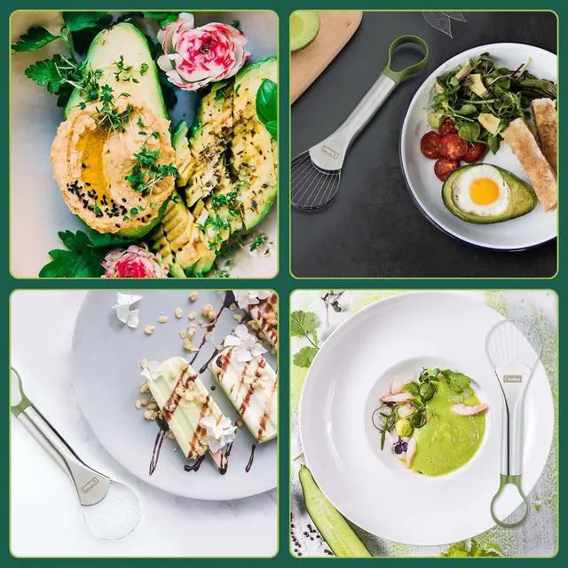 Alt view image 6 of 6 - Avocado Slicer,Avocado Pit Remover Cutter/Peeler,Well Made Stainless Steel Avocado Slicer and Pitter Tool,Really Cutting Thin Slices,The Best Holiday Gifts