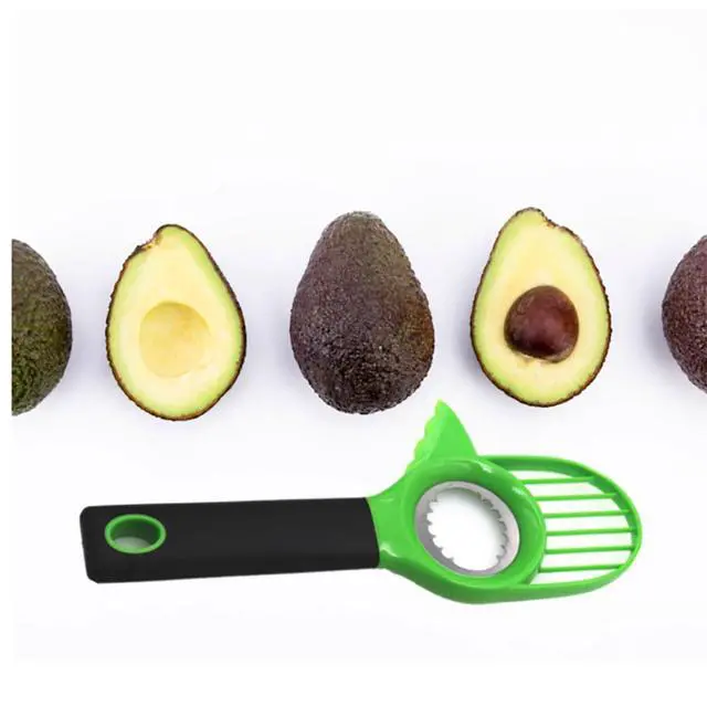 Alt view image 6 of 7 - 3-in-1 Avocado Slicer Tool - Avocado Cutter, Corer, Peeler & Knife with Stainless Steel Digger | Kitchen Gadget for Avocado & Fruits