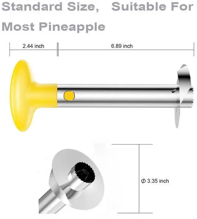 Alt view image 4 of 6 - Easy Kitchen Tool Fruit Pineapple Peeler Corer Slicer Cutter