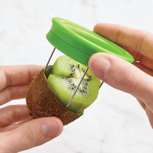 Alt view image 2 of 6 - Kiwi Peeler and Slicer - 2-in-1 Fruit Prep Tool for Quick Meal Prep & Healthy Eating, Easy Grip Handle, Durable Stainless Steel, BPA-Free, Dishwasher Safe
