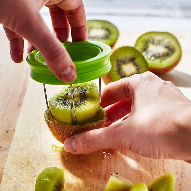 Alt view image 3 of 6 - Kiwi Peeler and Slicer - 2-in-1 Fruit Prep Tool for Quick Meal Prep & Healthy Eating, Easy Grip Handle, Durable Stainless Steel, BPA-Free, Dishwasher Safe
