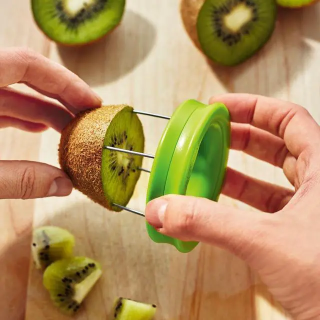Alt view image 6 of 6 - Kiwi Peeler and Slicer - 2-in-1 Fruit Prep Tool for Quick Meal Prep & Healthy Eating, Easy Grip Handle, Durable Stainless Steel, BPA-Free, Dishwasher Safe