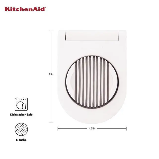 Alt view image 3 of 6 - Classic Egg Slicer with Stainless Steel Wires, 9 Inch, White