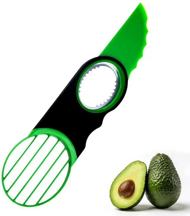 Main image of 3 in 1 Avocado slicer,dishwasher safe(Green)